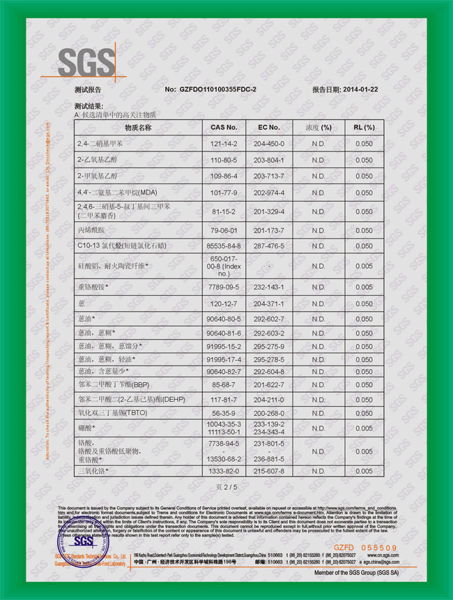 梟森防黴片檢測報告2